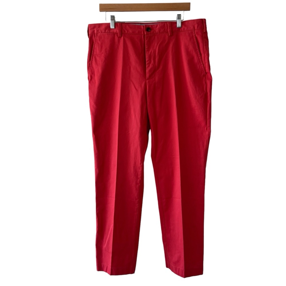BROOKS BROTHERS Red Orange Clark 100% Cotton Chino Pants 36”x30”